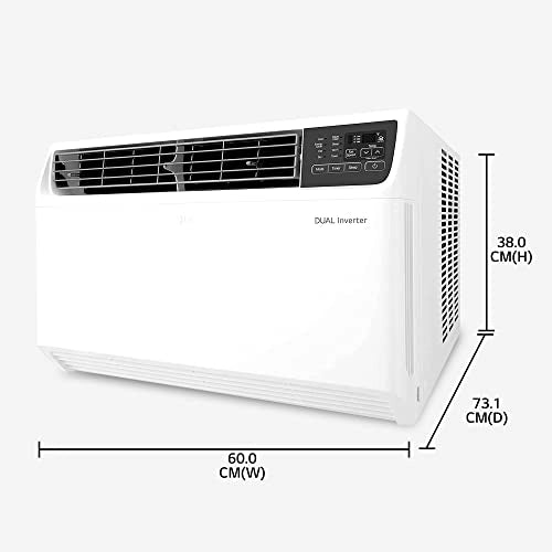 LG 1.0 டன் 5 ஸ்டார் டூயல் இன்வெர்ட்டர் வைஃபை விண்டோ ஏசி (காப்பர், கன்வெர்ட்டிபிள் 4-இன்-1 கூலிங், PW-Q12WUZA, 2022 மாடல், HD ஃபில்டர், வெள்ளை)