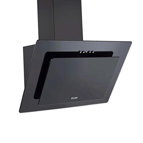 Glen 60 cm 1000 m3/hr Vertical Kitchen Chimney Baffle Filters Push Buttons (LYCA, Black)