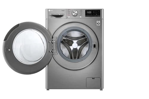 LG 9 கிலோ / 5 கிலோ இன்வெர்ட்டர் வைஃபை ஃப்ரண்ட் லோட் வாஷர் ட்ரையர் (FHD0905SWS, சில்வர் VCM, AI டைரக்ட் டிரைவ், நீராவியுடன் கூடிய வாஷர் ட்ரையர்)