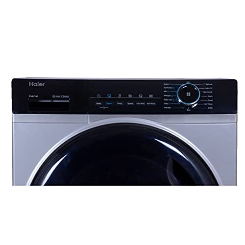 Haier 7.5 kg Inverter Motor Fully-Automatic Front Loading Washing Machine (Super Drum 1200 RPM, HW75-IM12929CS3,Heater)