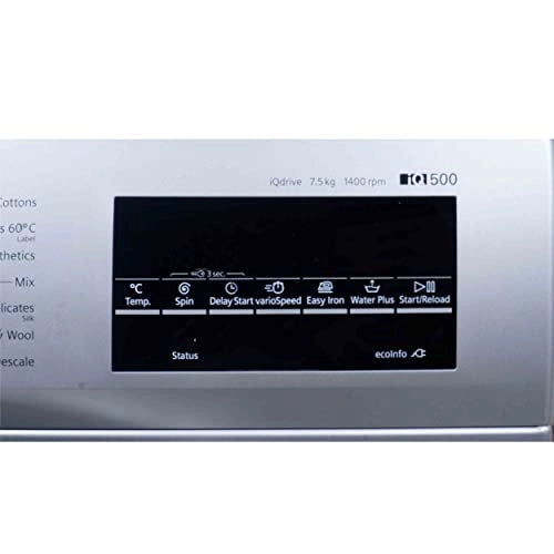 Siemens 7.5 kg Fully-Automatic Front Loading iQ500 Washing Machine (WM14J46IIN, Silver)