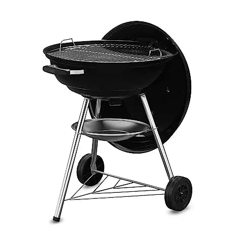 Weber 57CM Compact W/Therm BLK AslA Charcoal Grill (Black)