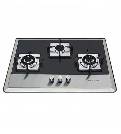 Faber 3 Burner HOB GAS FUSION 372 SSP CIG