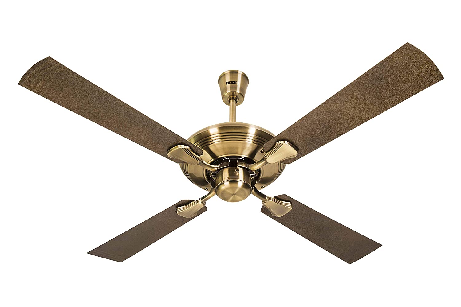 Usha Fontana One 1270mm Ceiling Fan Antique Brass Black
