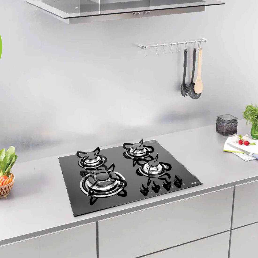 Glen hobtop META 4 Burner TR Glass Glass Automatic Hob  (4 Burners)
