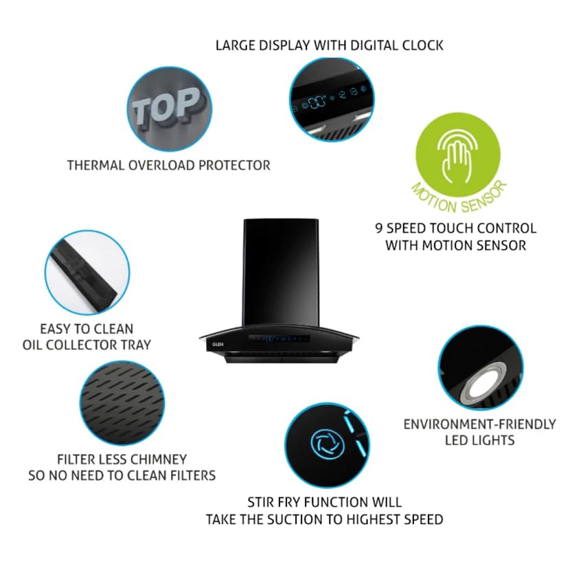 Chimney Hood 6026 BLDC Auto Clean 60 BL
