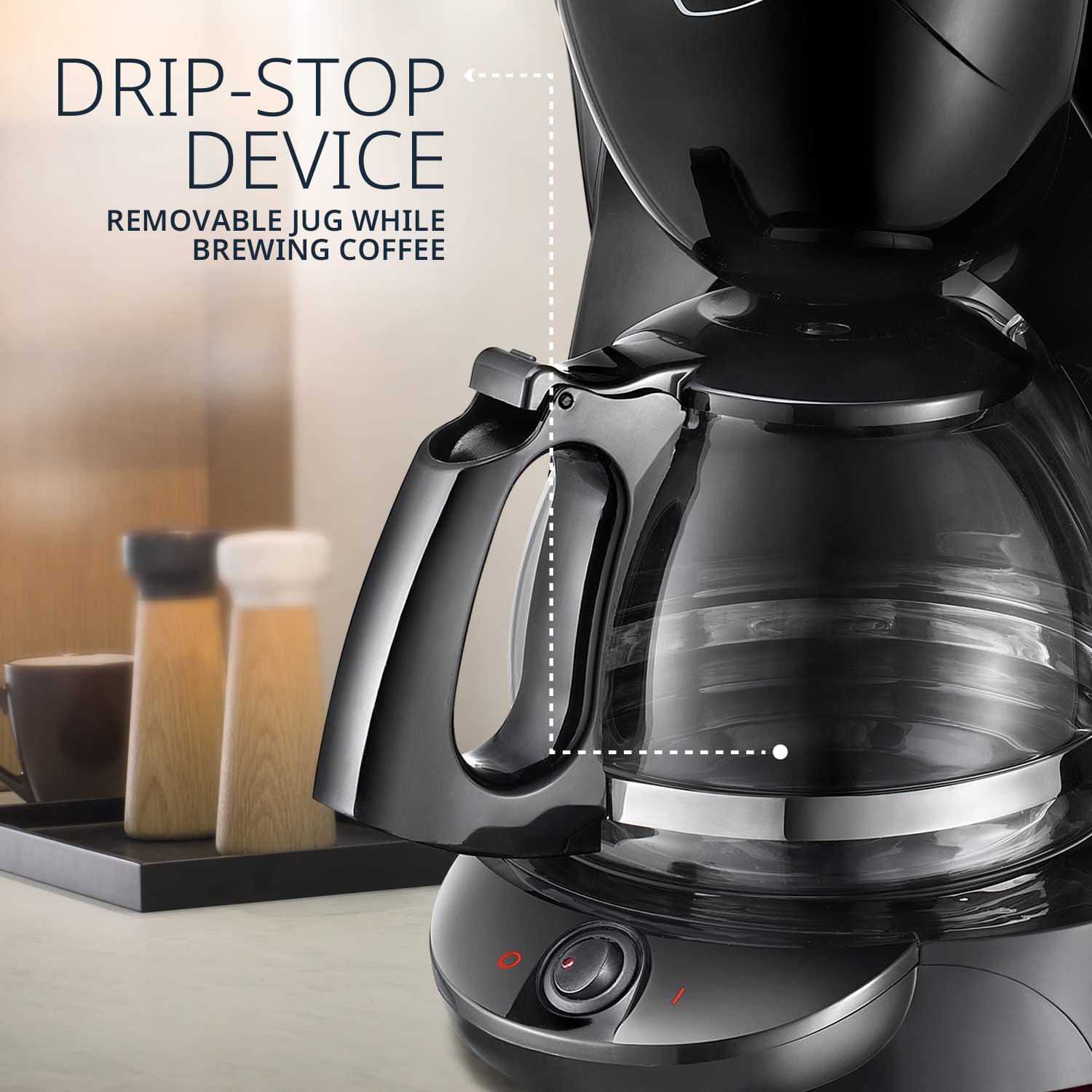 Delonghi ICM2.1 BK 1000-Watt 10-Cup Drip Coffee Maker (Black)