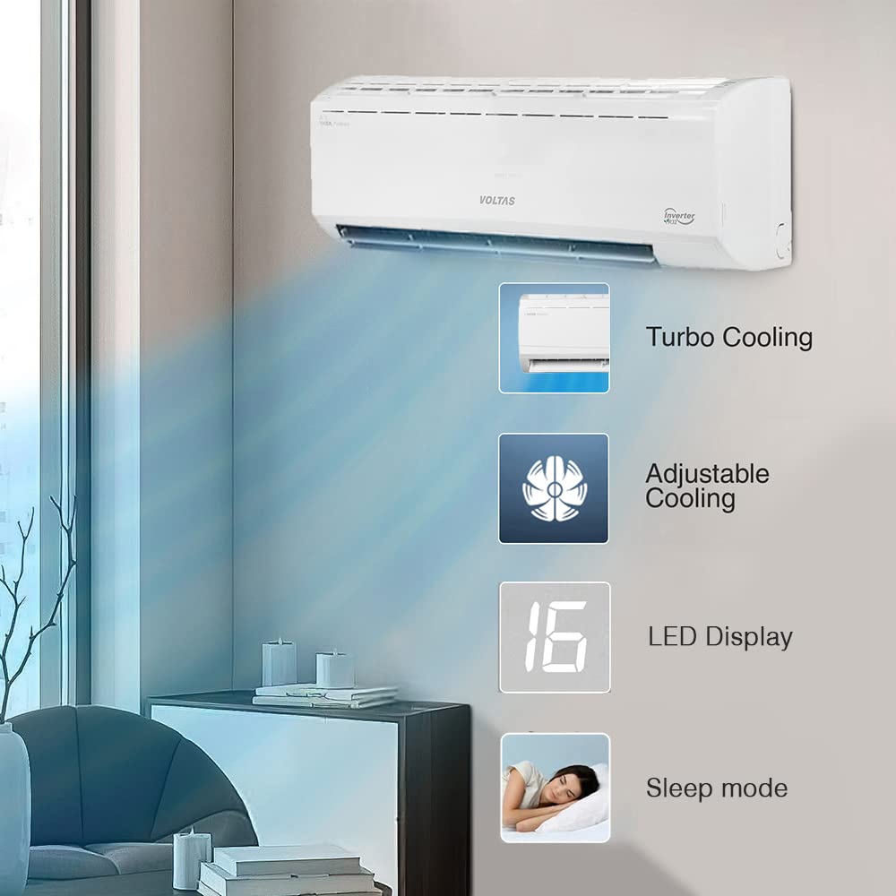 Voltas 2 Ton 3 Star, Fixed Speed Split AC 243 Vectra Plus White