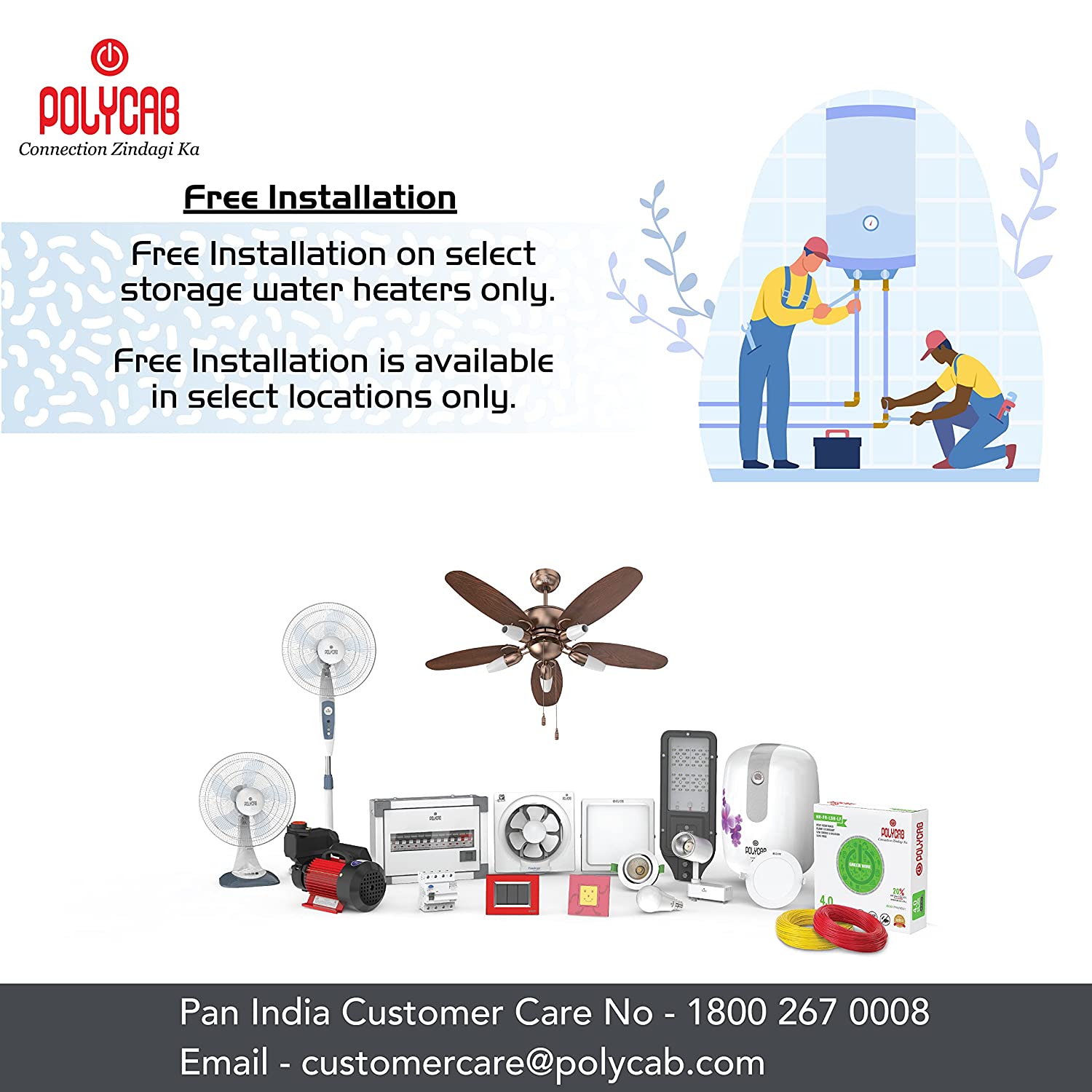 Polycab Urbanflo 15 L Storage Water Heater (Geyser 15 litres), (White Grey),2 Yr Warranty