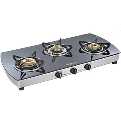Sunflame Crystal 3 Burner (3B) Plus SS Auto Ignition