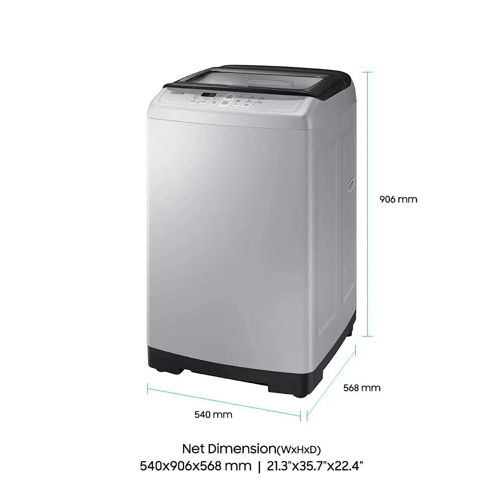 Samsung 6.5 kg Fully-Automatic Top Loading Washing Machine (WA65M4300HA/TL, Imperial Silver)