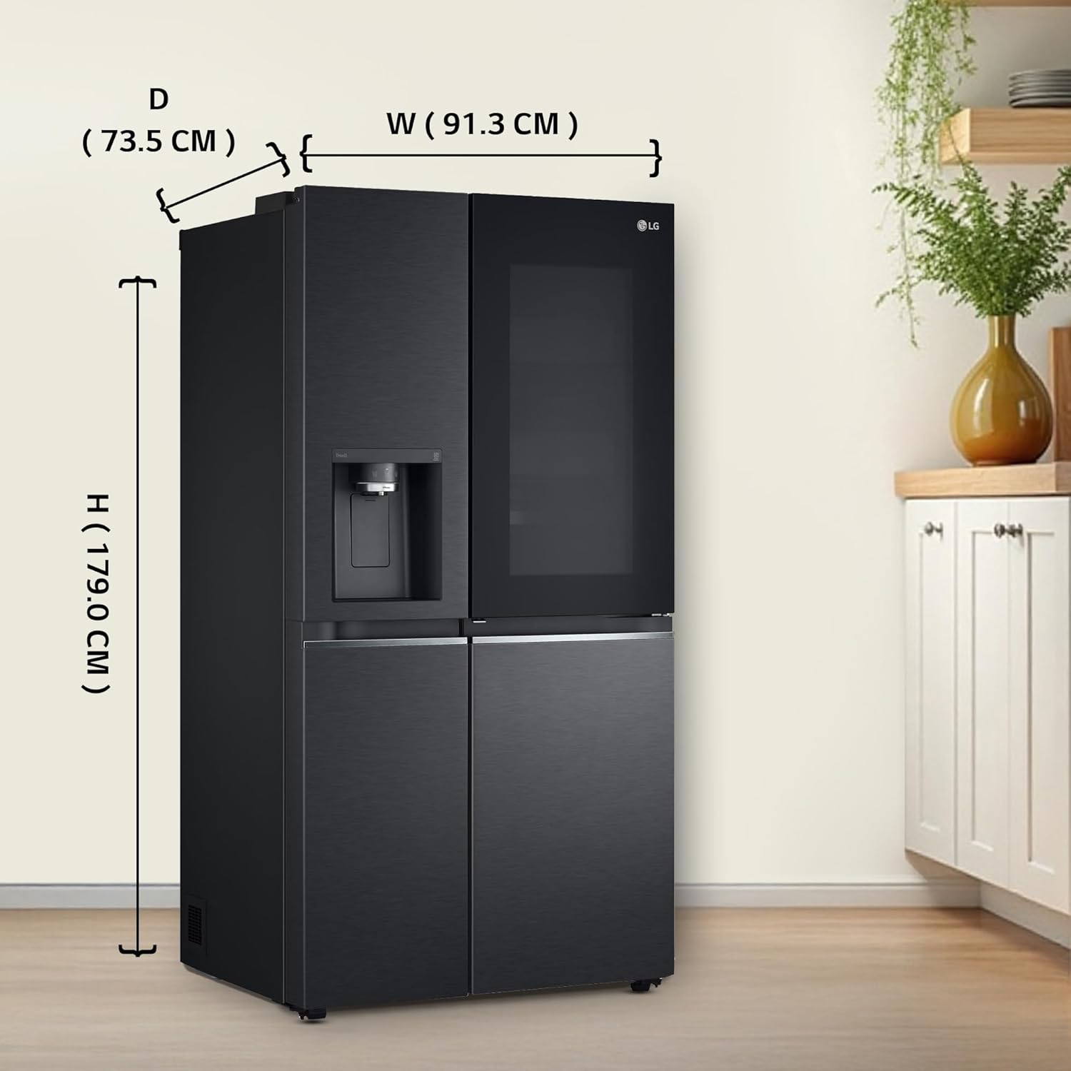 LG GL-X257AMC3 630L 3 Star Frost-Free Door-In-Door Side-By-Side Refrigerator