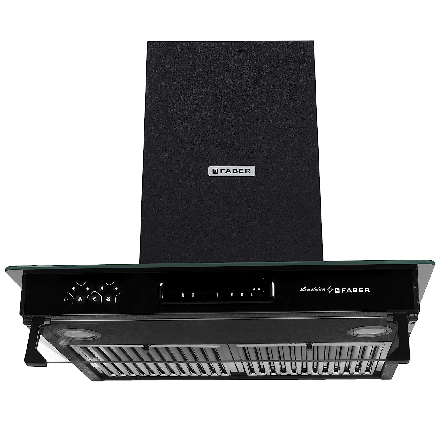 Faber 3in1 Chimney with Air purifier Fan, 60 cm, 1095 m/hr (HOOD 3N1 AEROST. STAR PRO 3D AB TC 60,BF, Alligator BK)