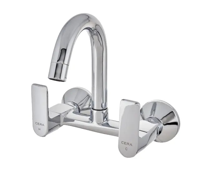Cera F1016501 Chelsea Sink Mixer Silver Colour