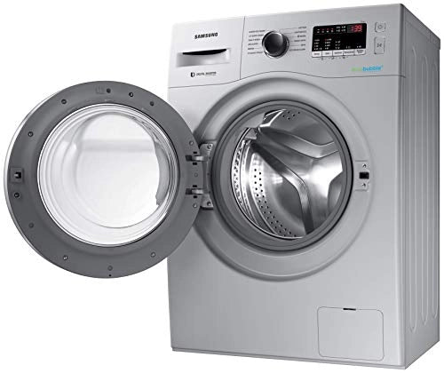 Samsung 6.5 Kg Inverter 5 star Fully-Automatic Front Loading Washing Machine (WW66R22EK0S/TL, Silver Hygiene Steam)