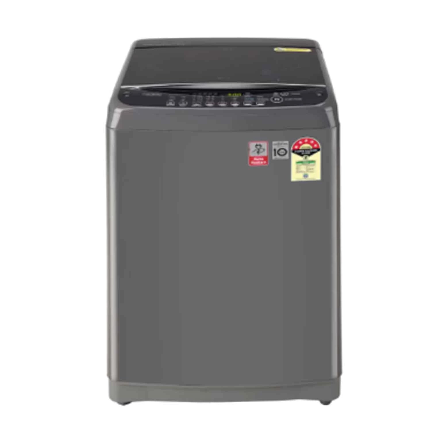 LG 7 Kg 5 Star Inverter TurboDrum Fully Automatic Top Loading Washing Machine (T70AJMB1Z, Jet Spray+, Smart Closing Door, Middle Black)