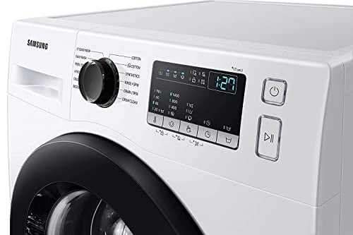 Samsung 8 Kg 5 Star Inverter, Hygiene Steam Fully-Automatic Front Loading Washing Machine (WW80T4040CE1TL, White)