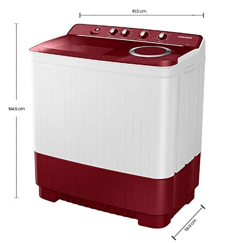 Samsung 11.5 Kg Semi-Automatic Top Loading Washing Machine (WT11A4600RR/TL Light Gray Air Turbo Technology)