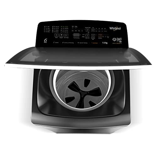 Whirlpool 7.5Kg 5 Star Fully-Automatic Top Loading Washing Machine with Heater (360 BLOOMWASH PRO (540) H 7.5, Graphite)