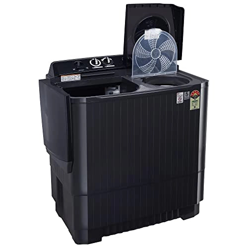 LG 11 கிலோ 5 ஸ்டார் செமி-ஆட்டோமேட்டிக் டாப் லோடிங் வாஷிங் மெஷின் (P1155SKAZ, மிடில் பிளாக், ரோலர் ஜெட் பல்சேட்டர்), பெரியது