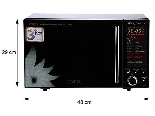 Onida 23 L Convection Microwave Oven (MO23CJS11BN, Black)