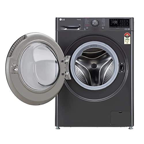 LG 8 Kg 5 Star Inverter Wi-Fi Fully-Automatic Front Loading Washing Machine with Heater (FHP1208Z5M, Middle Black)