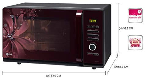 LG 32 L Convection Microwave Oven (MC3286BRUM, Black, With Starter Kit)