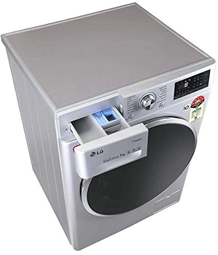 LG 7 Kg 5 Star Inverter Wi-Fi Fully-Automatic Front Loading Washing Machine (FHT1207ZWL, Luxury Silver, Steam)