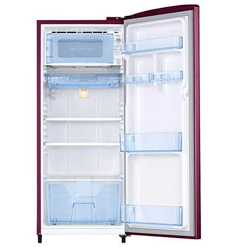 Samsung 192 L 2 Star Direct Cool Single Door Refrigerator (RR20A271BR8/NL, SAFFRON RED)