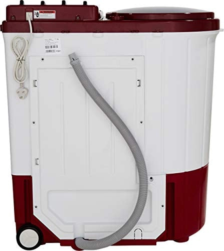 Whirlpool 9 Kg Semi-Automatic Top Loading Washing Machine (ACE XL 9,0, Coral Red, 3D Scrub Technology)