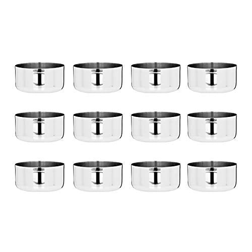 Vinod Stainless Steel Vati / Katori Set - 12 pieces, 300ml