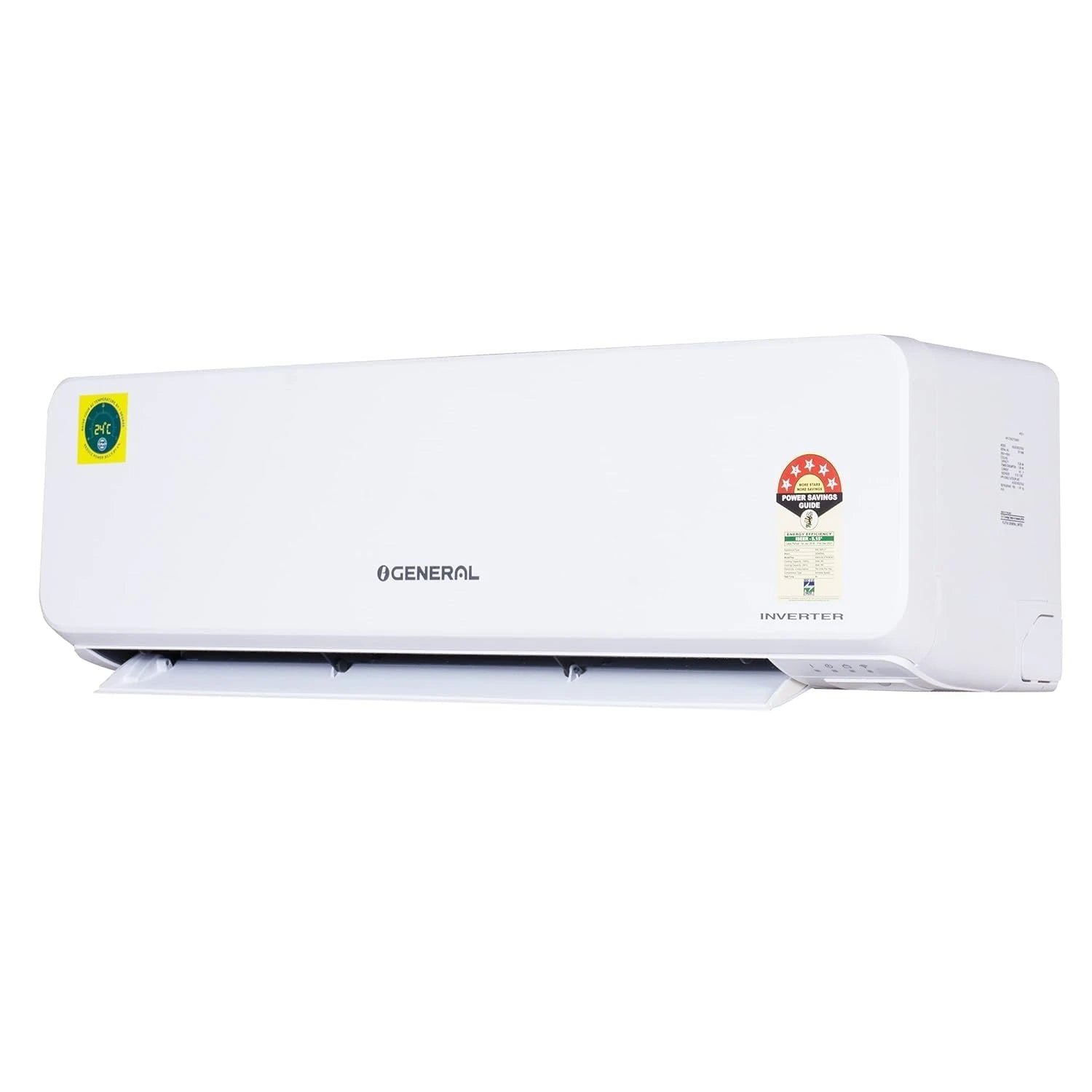 O-General 1.5T 5 Star Inverter Split AC - White (ASGG18CGTB-B, Copper Condenser)