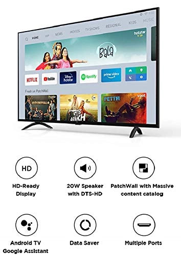 Mi 80 cm (32 inches) HD Ready Android Smart LED TV 4A PRO (Black)