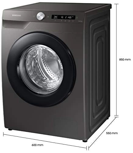 Samsung 8 Kg Wi-Fi Enabled Inverter Fully-Automatic Front Loading Washing Machine (WW80T504DAN/TL, Inox, AI Control)