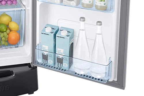Samsung 192 L 2 Star Direct Cool Single Door Refrigerator (RR20A2Z1BS8/NL, Elegant Inox, Base stand drawer)