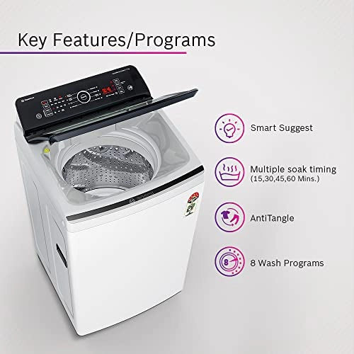 Bosch 7 Kg 5 Star Fully Automatic Top Load Washing MachineWOE701W0IN (White)