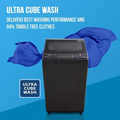 Lloyd 7.0 Kg Fully automatic Top Load Washing Machine (Insta Wash, LWMT70GI1, Dark Grey, Ultra Cube Wash Technology)