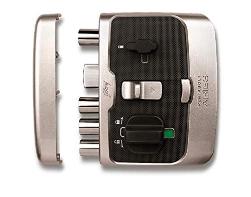 Godrej Door Locks Pentabolt Aries 1CK I/O Roman Silver 6359