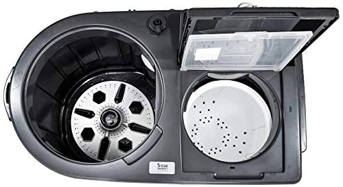 Whirlpool 10.5 kg 5 Star Semi-Automatic Top Loading Washing Machine (ACE XL 10.5, Graphite Grey, 3D Scrub Technology)