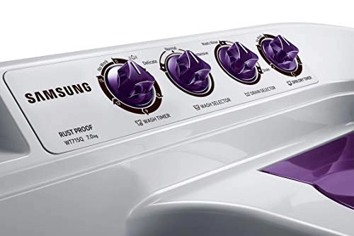 Samsung 7 Kg Inverter 5 star Semi-Automatic Top Loading Washing Machine (WT715QPNDMPXTL, Light Grey, Double storm tech)