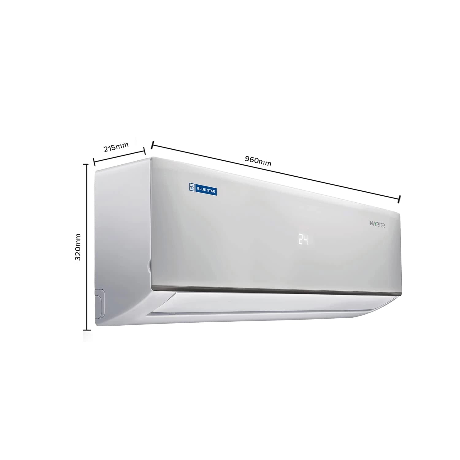 Blue Star 1.5 Ton 4 Star Inverter Split AC (Copper, Multi Sensors, Dust Filter, Smart Ready, Blue Fins, Self Diagnosis, 2023Model, IA418DNU, White)