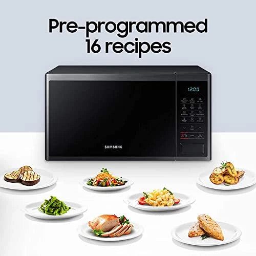 Samsung 23 L Solo Microwave Oven (MS23J5133AG/TL, Healthy Cook, Black)