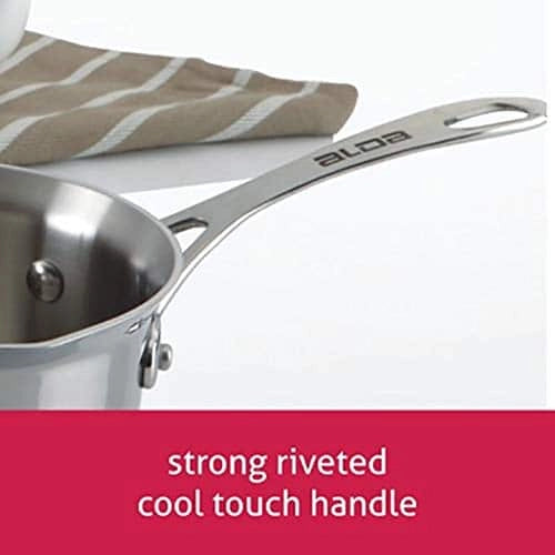 Alda Milk Pan With Lid Tri Ply Stainless Steel