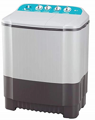 எல்ஜி 6 கிலோ செமி-ஆட்டோமேட்டிக் டாப் லோடிங் வாஷிங் மெஷின் (P6001RG, டார்க் கிரே, ரோலர் ஜெட் பல்சேட்டர்)
