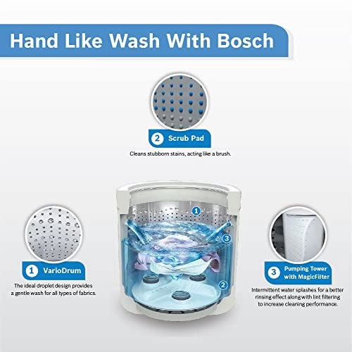 Bosch 7 Kg 5 Star Fully Automatic Top Load Washing MachineWOE701W0IN (White)