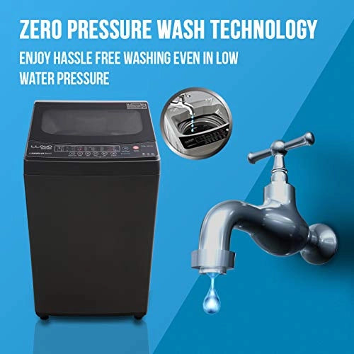 Lloyd 7.0 Kg Fully automatic Top Load Washing Machine (Insta Wash, LWMT70GI1, Dark Grey, Ultra Cube Wash Technology)