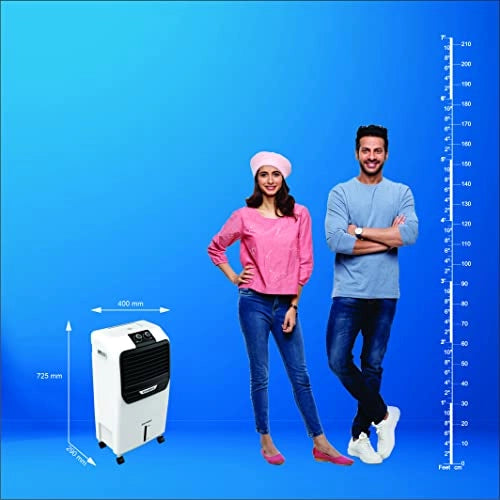 Crompton Jedi PAC Air Cooler- 22L Honeycomb pads White & Black