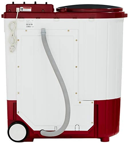 Whirlpool 9.5 kg Semi-Automatic Top Loading Washing Machine (ACE XL 9.5, Coral Red, 3D Scrub Technology)