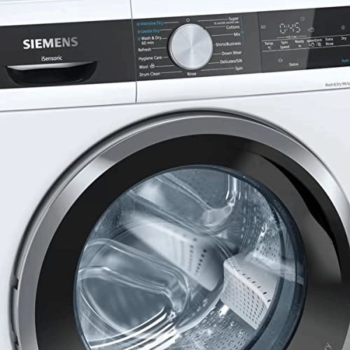 Siemens iQ500 8 kg 5 Star Fully Automatic Front Load Washing Machine (WaterPerfect Plus Technology, WM14J46WIN, White)