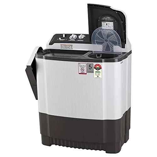 LG 7 Kg 5 Star Semi-Automatic Top Loading Washing Machine (P7020NGAZ, Dark Gray, Wind Jet Dry)